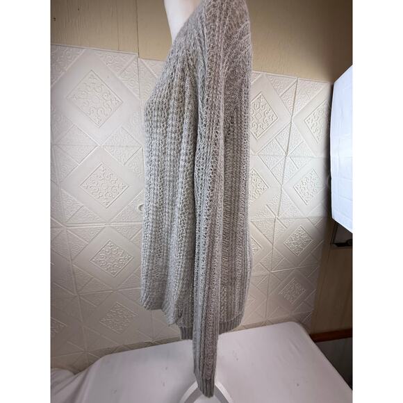 Aeropostale XL Sweater women long sleeves gray small flaw 100% acrylic - Picture 5 of 11